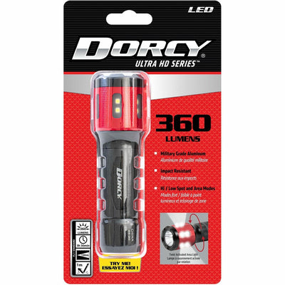Dorcy Ultra HD Series Twist Flashlight, Red, DCY414347