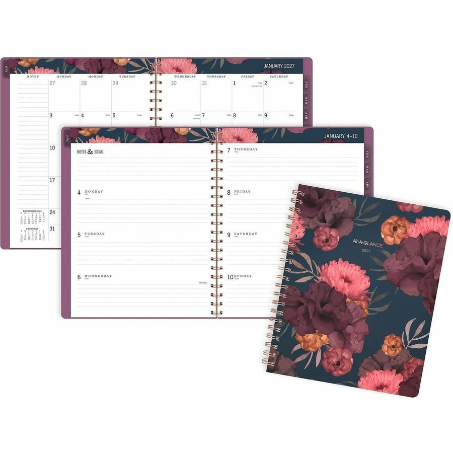ACCO At-A-Glance Dark Romance Weekly Monthly Planner, Large, 8 1/2" x 11", Multicolor, 12EA/CT — view 1
