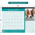 Dominion Blueline Blueline Man's Best Friend Dogs Desk Pad Calendar, 22", REDC194116