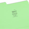 Smead SuperTab 1/3 Tab Cut Letter Recycled Top Tab File Folder, Bright Blue, 8 1/2" Width x 11" Length, 24 / Pack, SMD11957