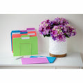 Smead SuperTab 1/3 Tab Cut Letter Recycled Top Tab File Folder, Bright Blue, 8 1/2" Width x 11" Length, 24 / Pack, SMD11957