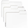 Smead SuperTab 1/3 Tab Cut Letter Recycled Top Tab File Folder, White, 8 1/2" Width x 11" Length, 100 / Box, SMD11980