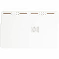Smead 1/3 Tab Cut Letter Recycled Fastener Folder, White, 8 1/2" Width x 11" Length, 50 / Box, SMD12840