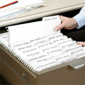 Smead FasTab 1/3 Tab Cut Letter Recycled Hanging Folder, White, 8 1/2" Width x 11" Length, 20 / Box, SMD64002
