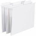 Smead FasTab 1/3 Tab Cut Letter Recycled Hanging Folder, White, 8 1/2" Width x 11" Length, 20 / Box, SMD64002