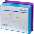 Smead Straight Tab Cut Letter File Jacket, Teal, 8 1/2" Width x 11" Length, 2 / Pack, SMD89611