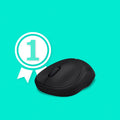 Logitech M185 Wireless Mouse, Gray, LOG910003888