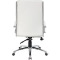 Norstar Office Boss Executive CaressoftPlus� Chair with Metal Chrome Finish, BOPB9471WT