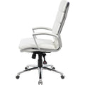 Norstar Office Boss Executive CaressoftPlus� Chair with Metal Chrome Finish, BOPB9471WT