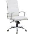 Norstar Office Boss Executive CaressoftPlus� Chair with Metal Chrome Finish, BOPB9471WT