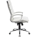 Norstar Office Boss Executive CaressoftPlus� Chair with Metal Chrome Finish, BOPB9471WT