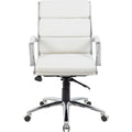 Norstar Office Boss CaressoftPlus� Executive Mid-Back Chair, BOPB9476WT