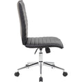 Norstar Office Boss Black Vinyl Armless Hospitality Chair, BOPB9534CBK