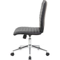 Norstar Office Boss Black Vinyl Armless Hospitality Chair, BOPB9534CBK