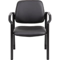 Norstar Office Boss Antimicrobial Guest Chair, 300 lb. Weight Capacity, BOPB9591AMBK