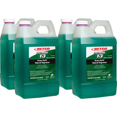 Betco Green Earth FastDraw 13 Natural Degreaser, Dark Green, 4 / Carton — view 1