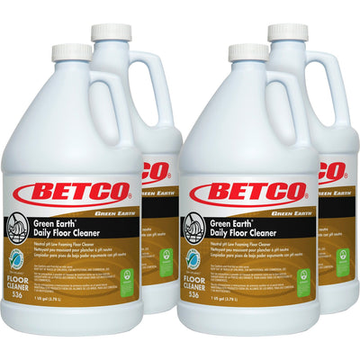 Betco Green Earth Daily Floor Cleaner, Yellow, 4 / Carton — view 1