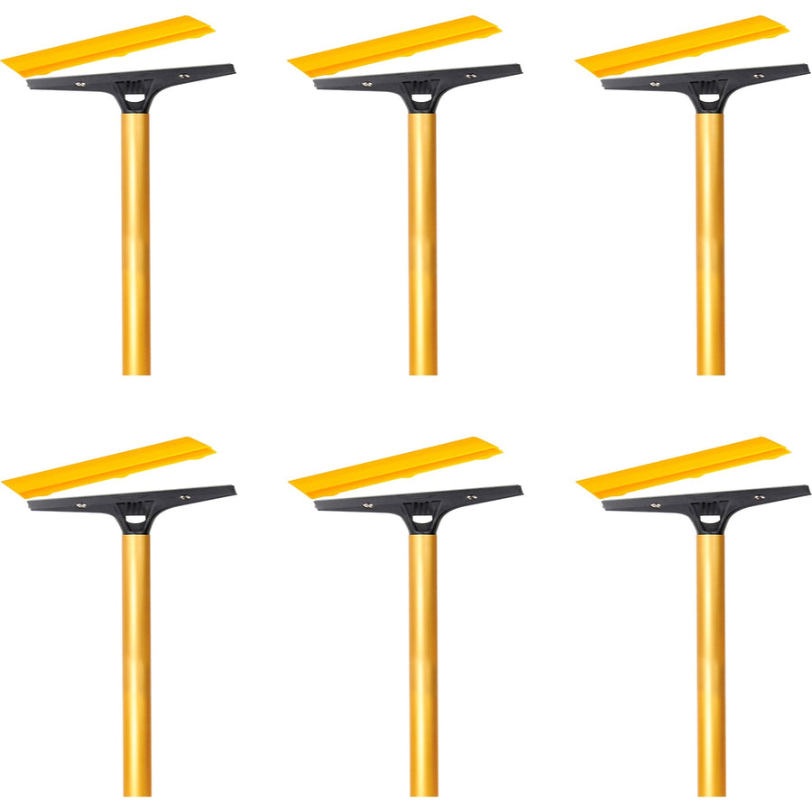 Ettore Heavy Duty Floor Scraper, Gold, Rubberized Grip, 6 / Carton, ETO2007CT