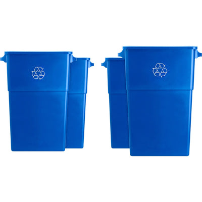 Genuine Joe 23 Gallon Recycling Container, White, GJO57258CT