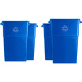 Genuine Joe 23 Gallon Recycling Container, White, GJO57258CT