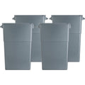 Genuine Joe 23-gallon Space-Saving Waste Container, Gray, GJO60465CT