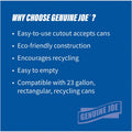 Genuine Joe 23-gallon Recycling Bin Round Cutout Lid, Blue, 4 / Carton, GJO98219CT