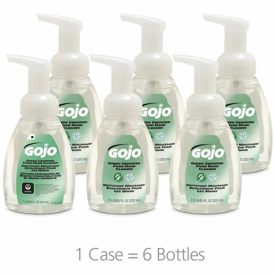 Gojo® Green Certified Foam Hand Cleaner, Clear, Bio-based, 6 / Carton, GOJ571506CT