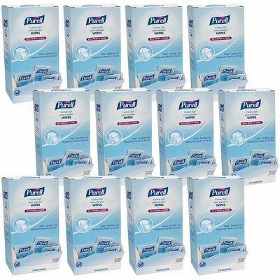Gojo PURELL Cottony Soft Sanitizing Wipes, White, 12 / Carton, GOJ902712CT