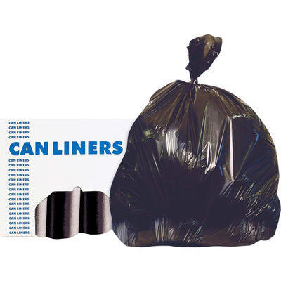 Novolex Heritage Accufit RePrime Can Liners, Black, 3 / Carton, HERH8053PKRC1CT