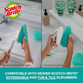 3M Scotch-Brite Bath Scrubber Refills, Blue, 6 / Carton, MMM560RCT