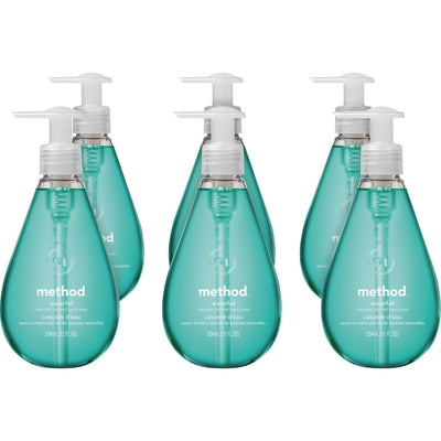 Method Gel Hand Soap, Aqua, 6 / Carton, MTH00379CT