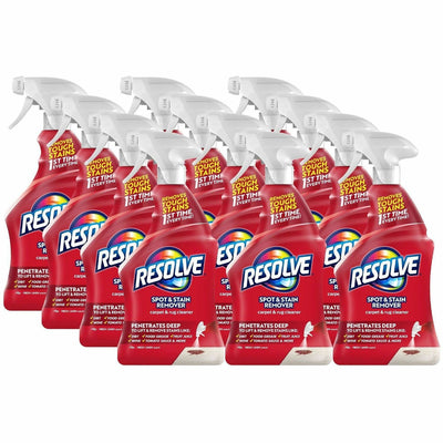 Reckitt Benckiser Resolve Stain Remover Cleaner, Light Yellow, 12 / Carton, RAC00601CT