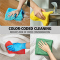 Rubbermaid Commercial Microfiber Light-Duty Cleaning Cloths, Blue, 12 / Carton, RCP1820583CT