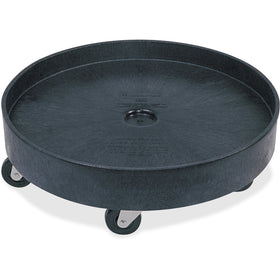 Rubbermaid Commercial Universal Drum Dolly, Black, 2 / Carton, RCP265000BKCT