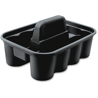 Rubbermaid Commercial Deluxe Carry Caddy, Black, 6 / Carton, RCP315488BLACT