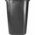 Sparco Rectangular Wastebasket, Black, 7 gal, SPR02160CT