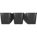Sparco Rectangular Wastebasket, Black, 7 gal, SPR02160CT