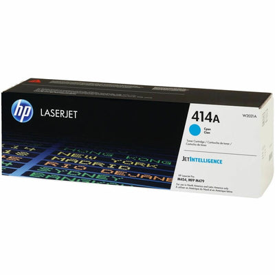 HP 414A (W2021A) Original Laser Toner Cartridge - Cyan -, HEWW2021A