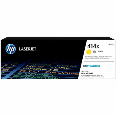 HP 414X (W2022X) Original High Yield Laser Toner Cartridge - Yellow -, HEWW2022X