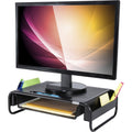 Allsop Metal Art Organizer 5 Monitor Stand with Drawer, Black, ASP32166
