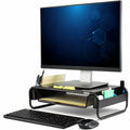 Allsop Metal Art Organizer 5 Monitor Stand with Drawer, Black, ASP32166