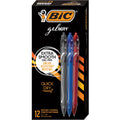 BIC Gel-ocity Gel Pen, 12 Pack, BICRGLCG11AST