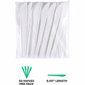 Eco-Products 6" Plantware High-heat Knives, White, 1000 / Carton, ECOEP-S011