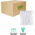 Eco-Products 6" Plantware High-heat Knives, White, 1000 / Carton, ECOEP-S011