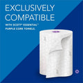 Kimberly-Clark Scott Essential Automatic Hard Roll Towel Dispenser, Black, 1 Carton, KCC48860