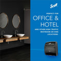 Kimberly-Clark Scott Essential Automatic Hard Roll Towel Dispenser, Black, 1 Carton, KCC48860