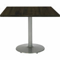 KFI Seating 42" Round Vintage Wood Bistro Table, Brown, KFI42R922SL38LE