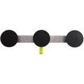 Alba Triple Metal Wall Coat Peg, Metallic Gray, ABAPMS3