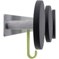 Alba Triple Metal Wall Coat Peg, Metallic Gray, ABAPMS3