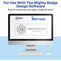 Avery The Mighty Badge by Reusable Magnetic Professional Name Badge Kits, 10 Pack, AVE71206